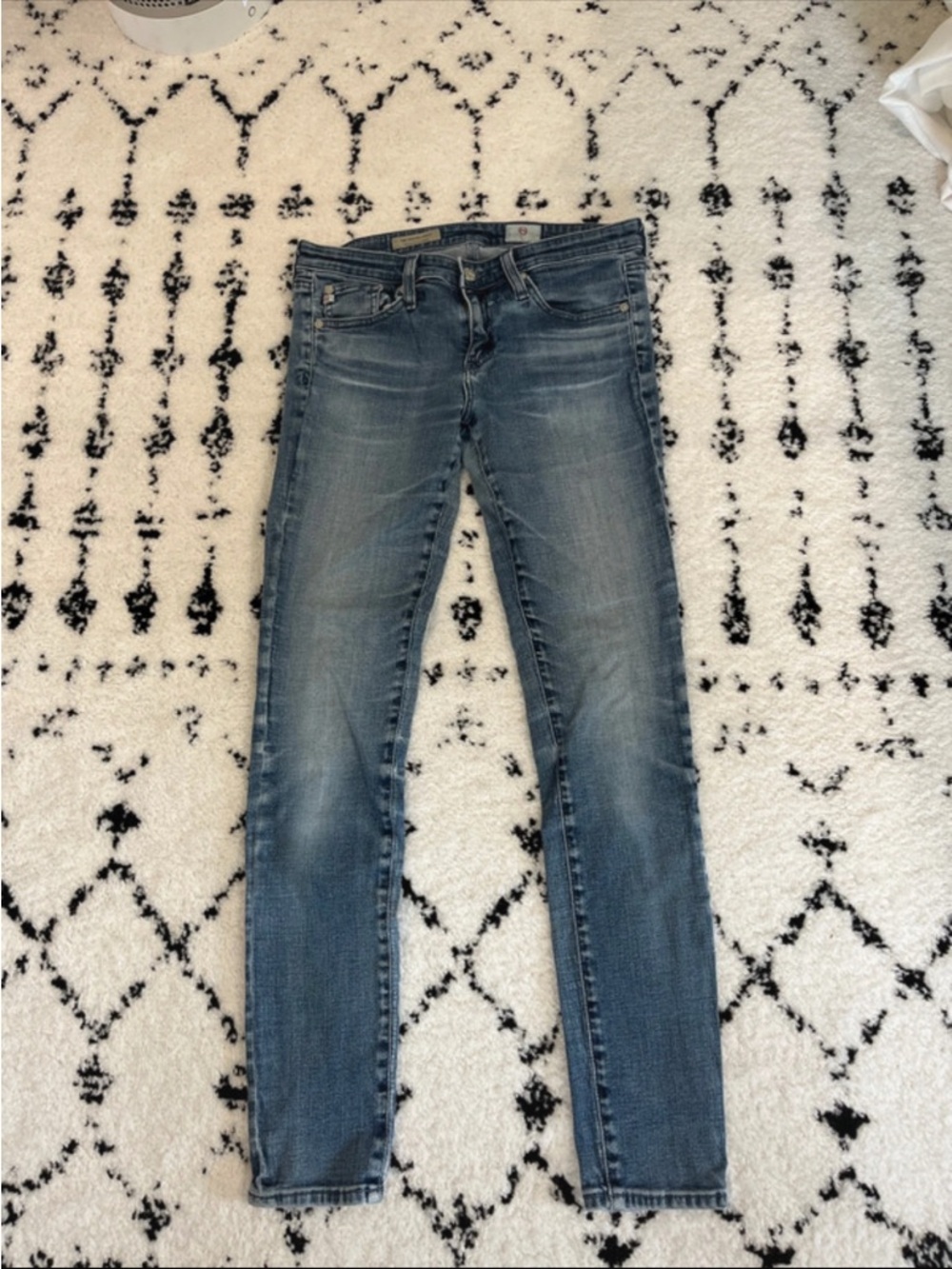 AG Adriano Goldschmied Women’s Legging Ankle Skinny Jeans in Medium Blue Wash